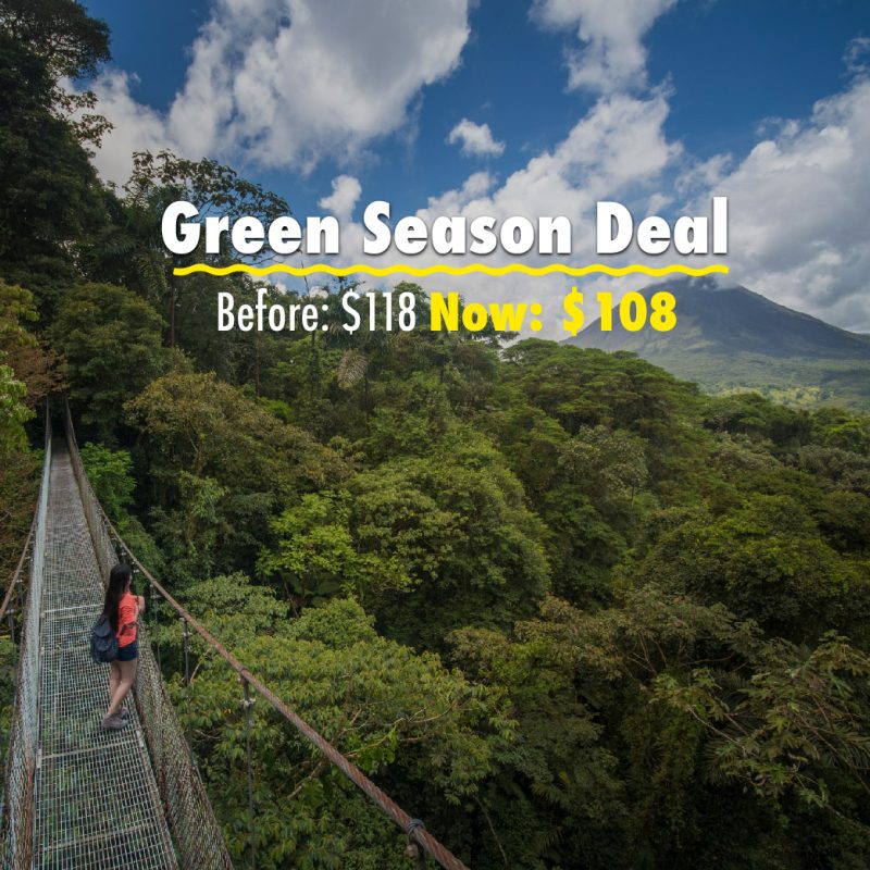 hanging bridges tour in la fortuna costa rica