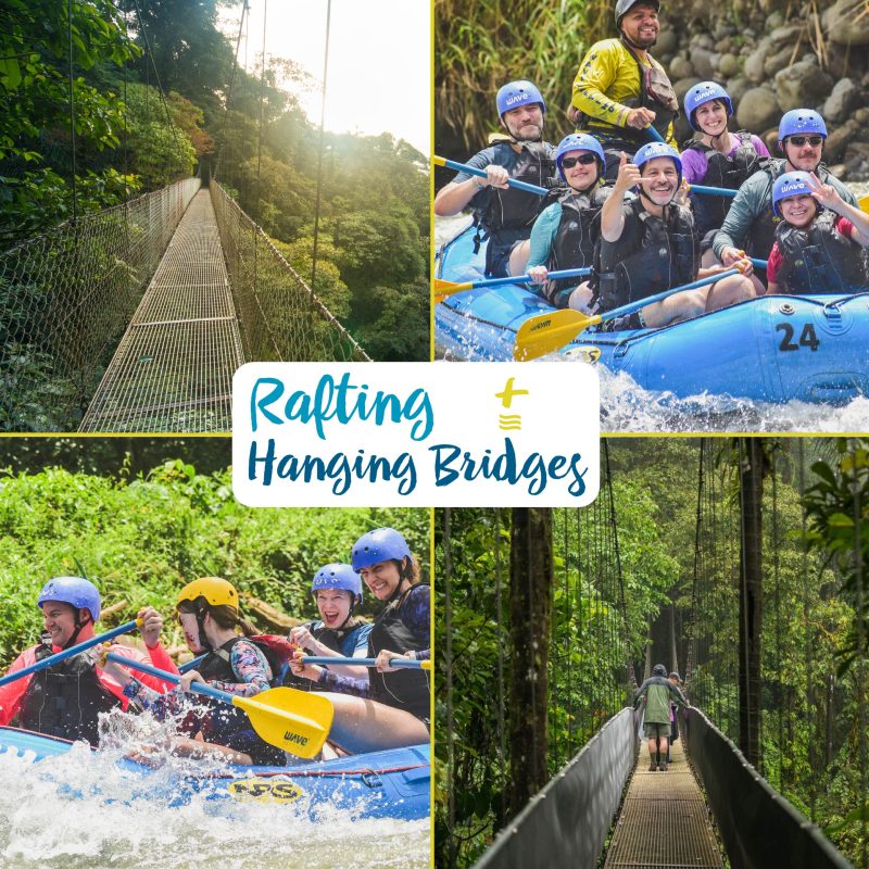 Rafting + Hanging Bridges combo at Wave