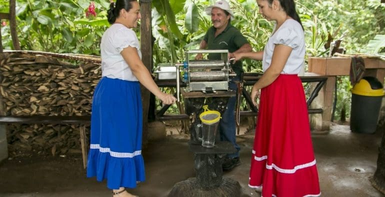 Sugar Cane Demonstration Coupled with Adventure in La Fortuna, Costa Rica